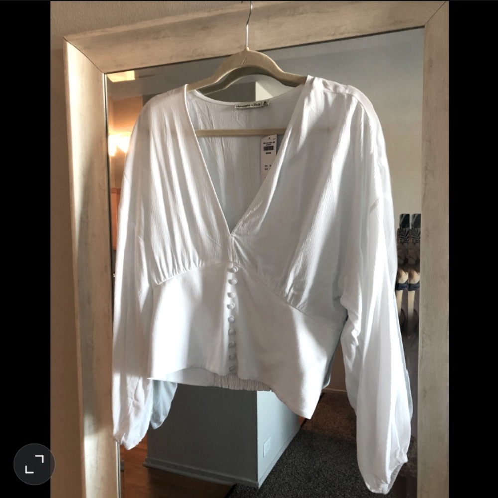 Abercrombie and Fitch button-up waisted blouse